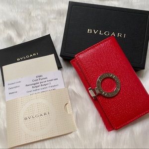 Auth Bulgari card holders/ coin purse